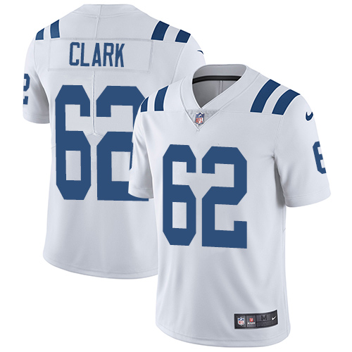 Indianapolis Colts #62 Limited Clark White Nike NFL Road Men Vapor Untouchable jerseys->indianapolis colts->NFL Jersey